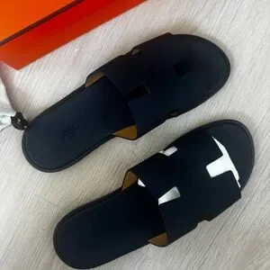 Hermes | Shoes | Hermes Izmir Sandal Navy Bnib New | Poshmark display picture 2
